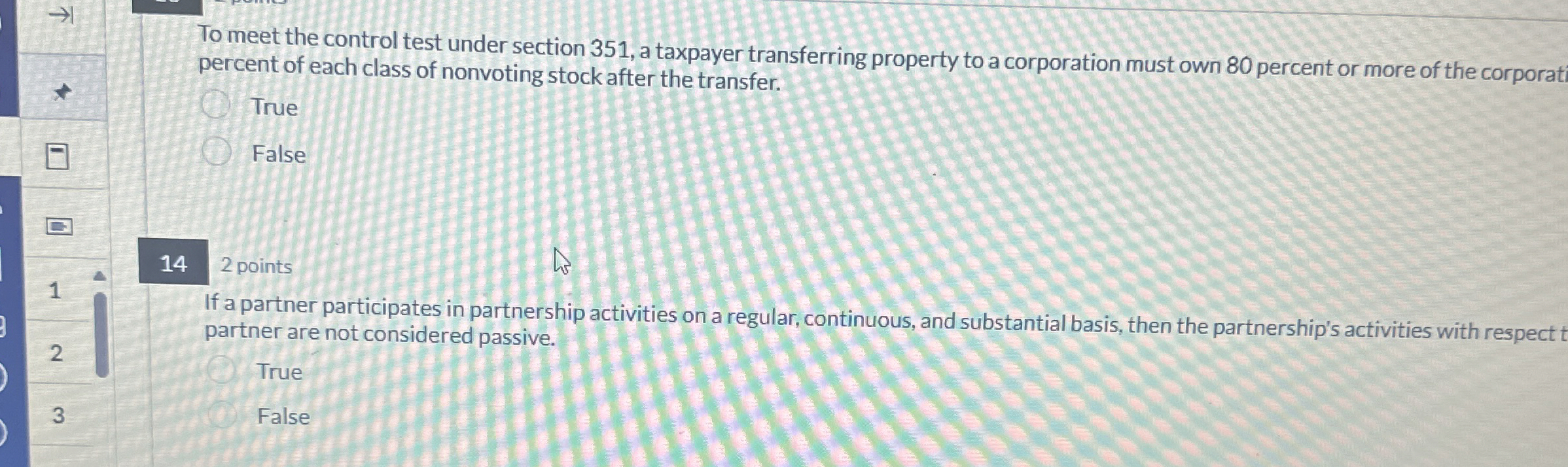  To meet the control test under section 351, a taxpayer transferring