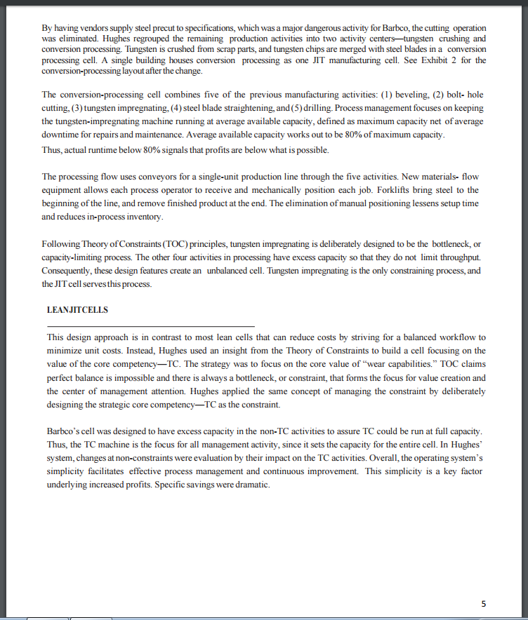 pricing versus Barbcos existing pricing approach. Barbco Engineering Co.: Strategy-Driven Costing and