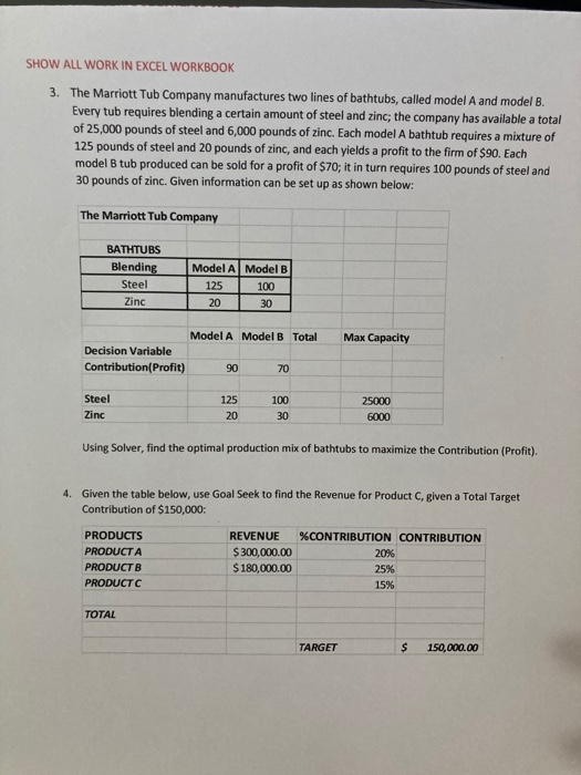 Please, i need the answer for question #3 in excel workbook. thank