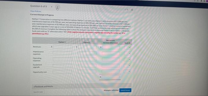  Question 6 of 9 610 > View Current Arles Progress Cargo