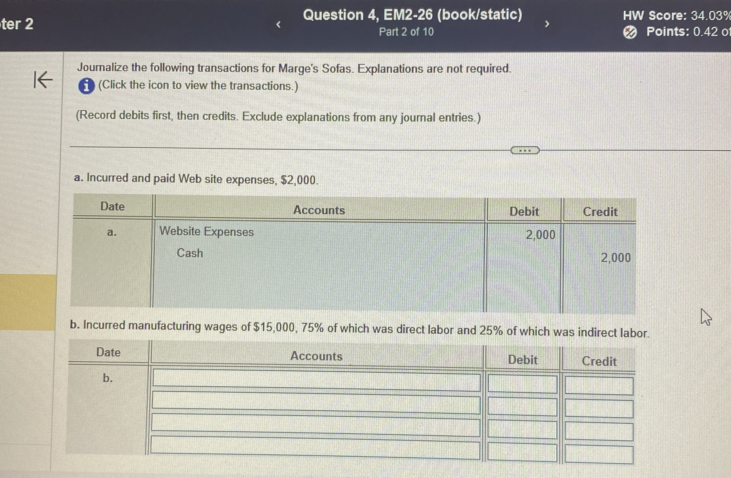 Question 4, EM2-26(book/static) HW Score: 34.03% Part 2 of 10 Points: