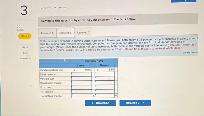 is nervous, however, about future economic volatility. He asks you to analyze