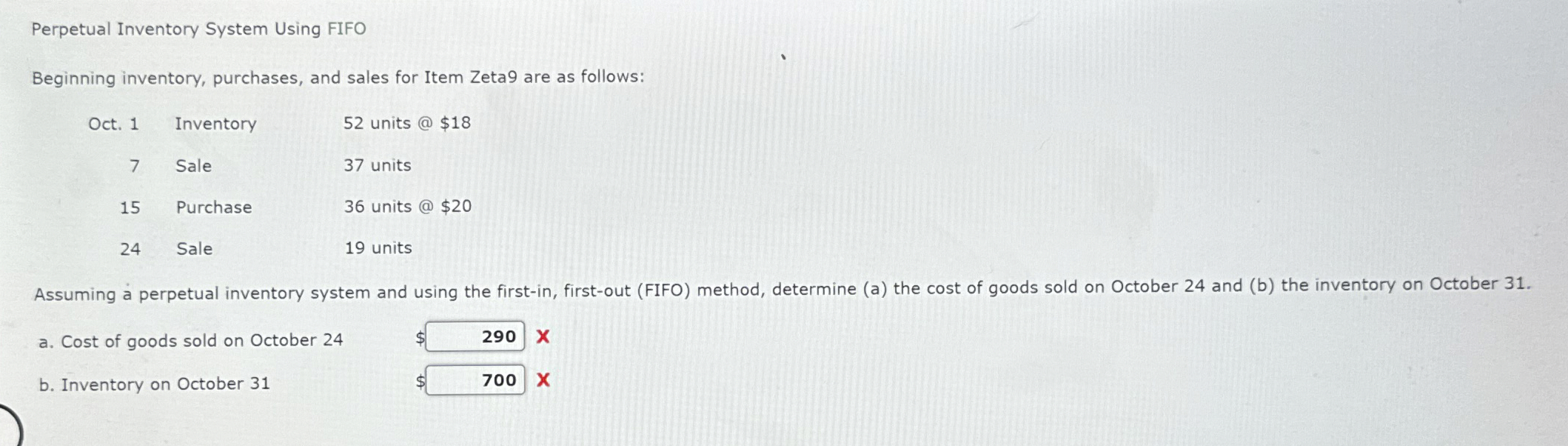  Perpetual Inventory System Using FIFO Beginning inventory, purchases, and sales for