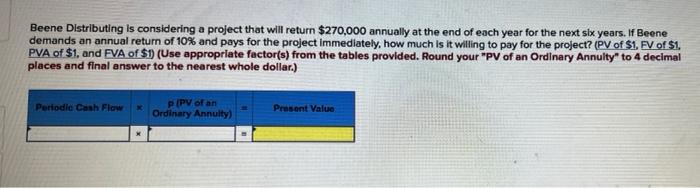 thanks! Flaherty is considering an investment that, If paid for immediately, is