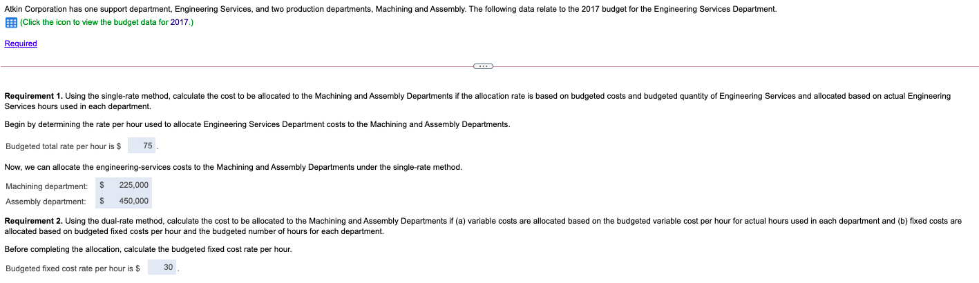 $ 300,000 3,500 hours Practical capacity Fixed costs of the Engineering Services