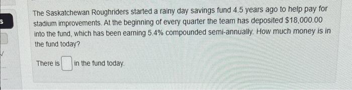  Future Value of Annuity Read the problem please, and make sure