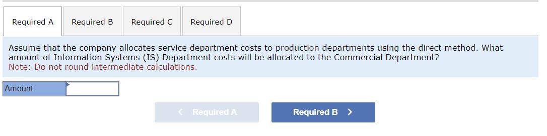 amount of Personnel Department costs is allocated to the Residential Department? Note: