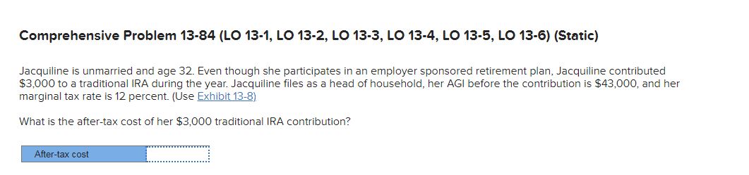  Comprehensive Problem 13-84 (LO 13-1, LO 13-2, LO 13-3, LO 13-4,