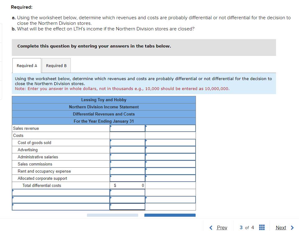 probably differential or not differential for the decision t close the Northern