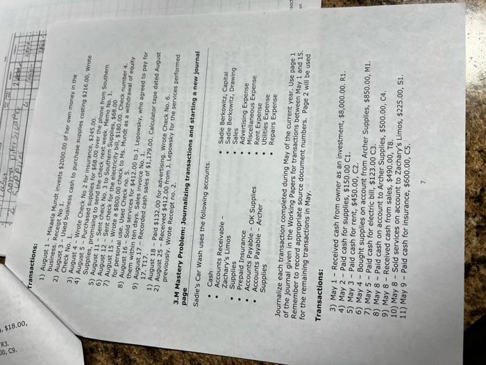 supplies, $1,500.00,Cl. 3.2 Work Together - Journalizing entries in a general journal