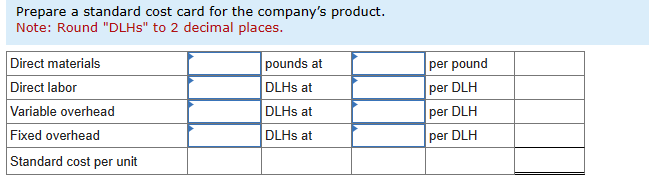 & per DLH \\ \hline Variable rate & & per DLH \\