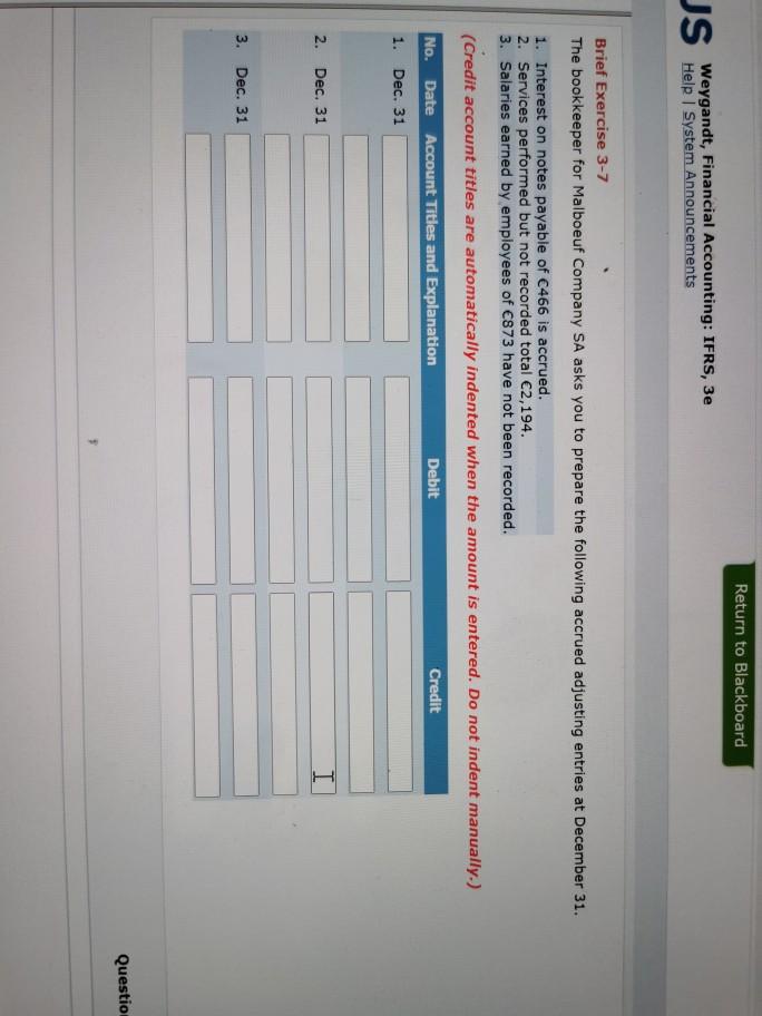  Return to Blackboard JS Pi : IFRS, 3e Help System Announcements