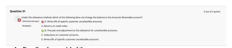 $136.000 and the allowance for uncollectible accounts had a debisbalance of 5300
