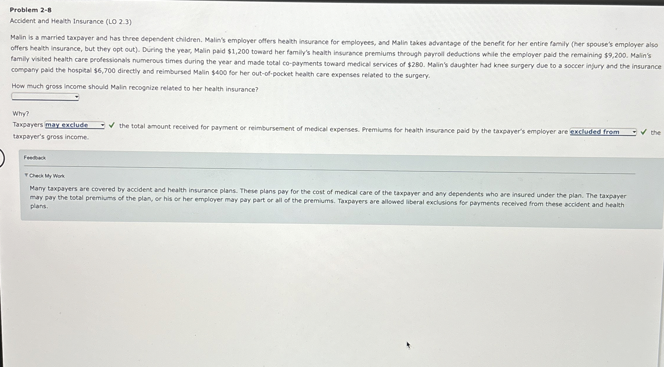  Check My Work plans. 