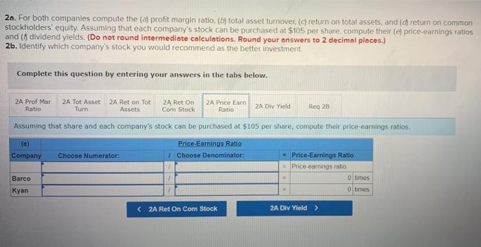 information applies to the questions displayed below.) Summary information from the financial