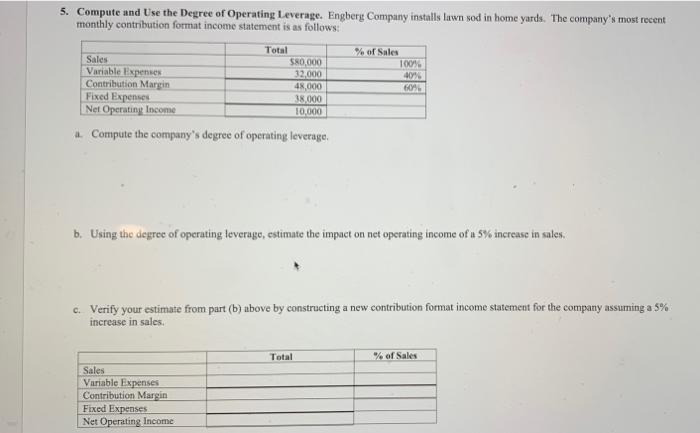 please help solve and show work to explain 5. Compute and Use