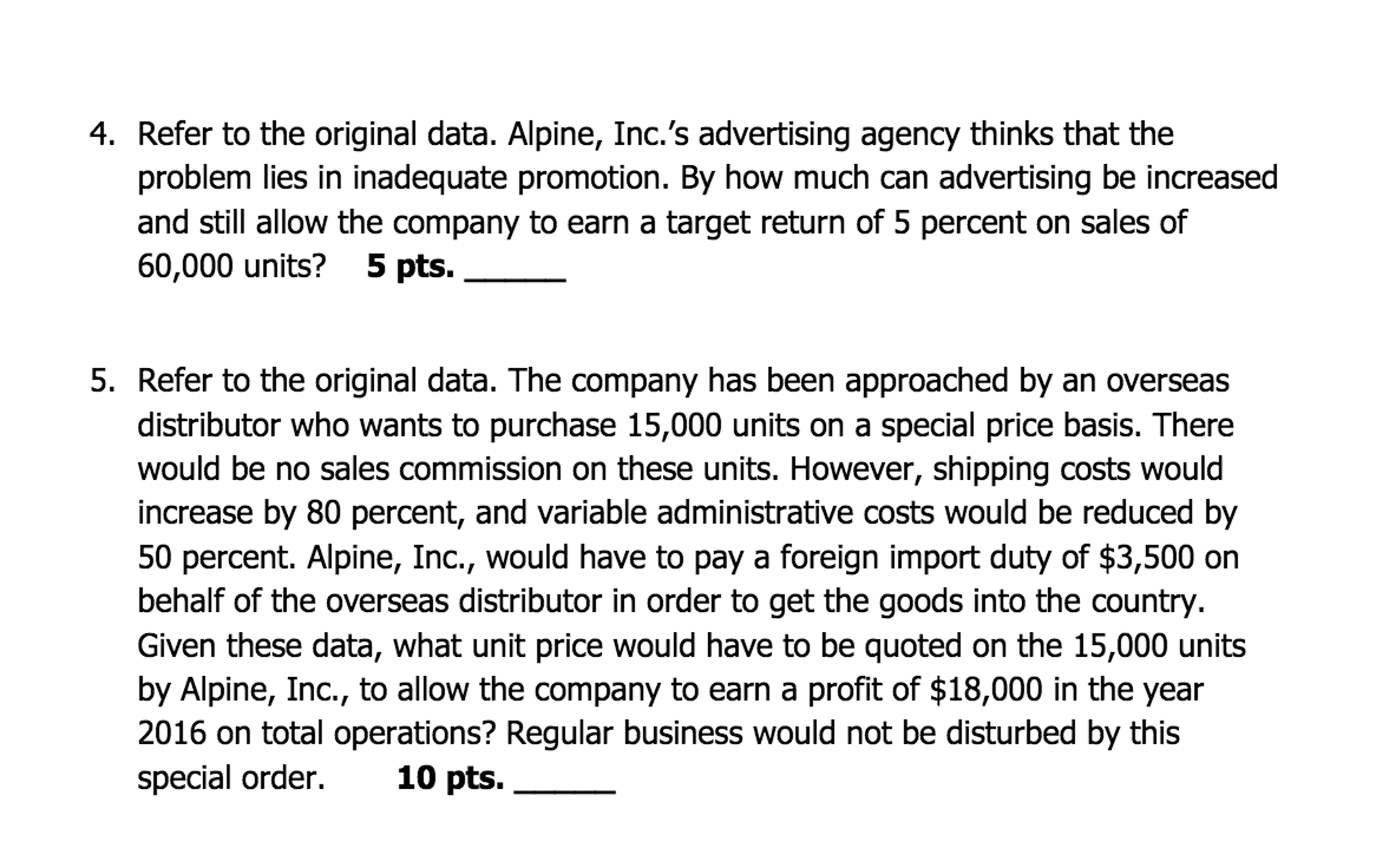 the year ended June 30, 2016 $480,000 Sales (40,000 Units at $12)
