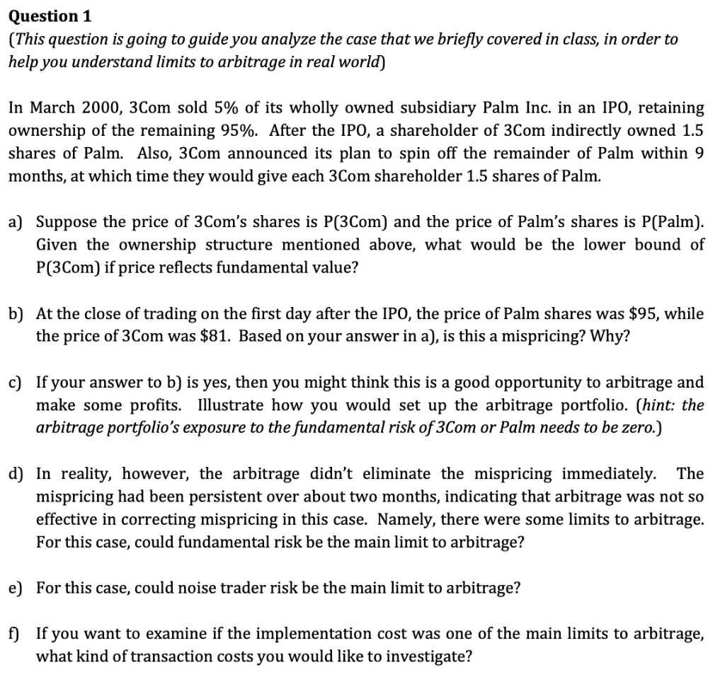  Question 1 (This question is going to guide you analyze the