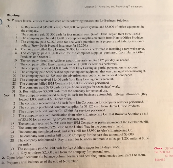 through most of the chapters. If the Chapter1 Business Solutions segment was