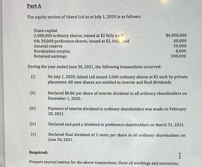 4 (con' Part B The balance of the following account is as