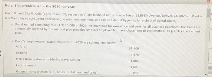 Please help with form 8995! CE Note: This problem is for the