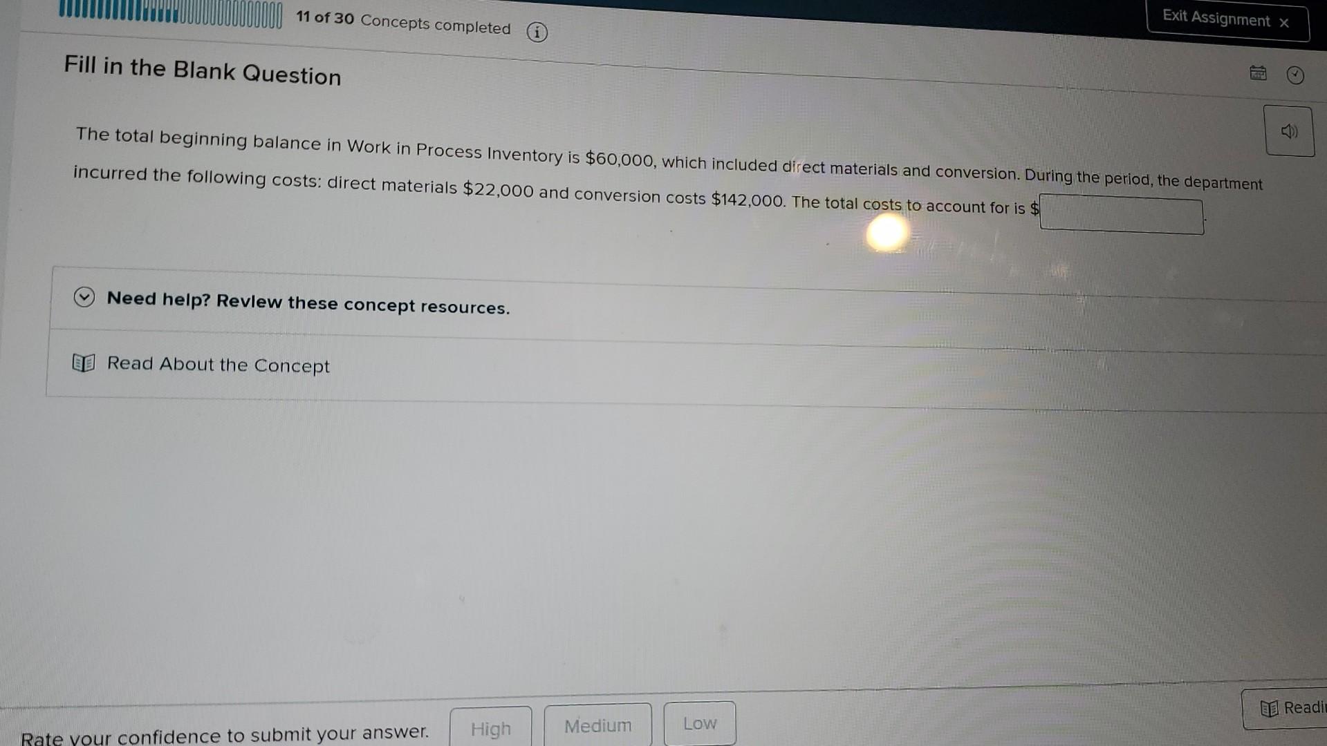 Please Explain All Steps. The total beginning balance in Work in