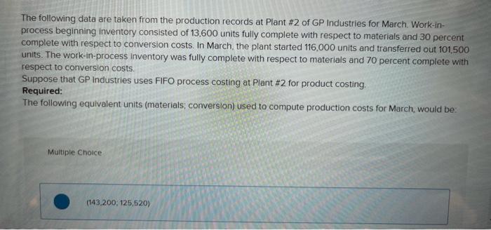 fully complete with respect to materials and 30 percent complete with respect