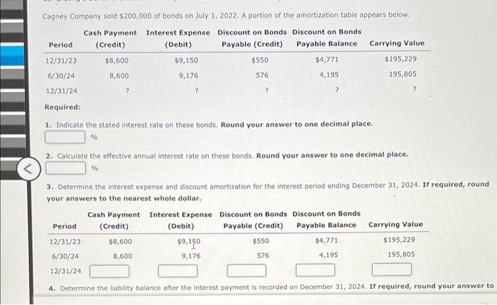 Cash Payment Interest Expense (Credit) (Debit) Discount on Bonds Discount on Bonds