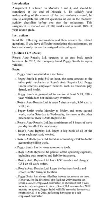 please help Introduction Assignment is based on Modules 3 and 4, and