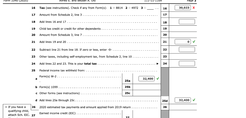 Note: This problem is for the 2020 tax year. Alfred E. Old