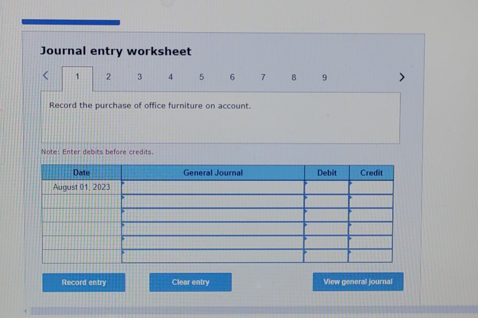 in tables as soon as possible. Journal entry worksheet Record the adjusting