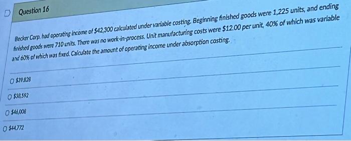 \\$ 16 \\). Assumisg the cumulative averge time method, how long should