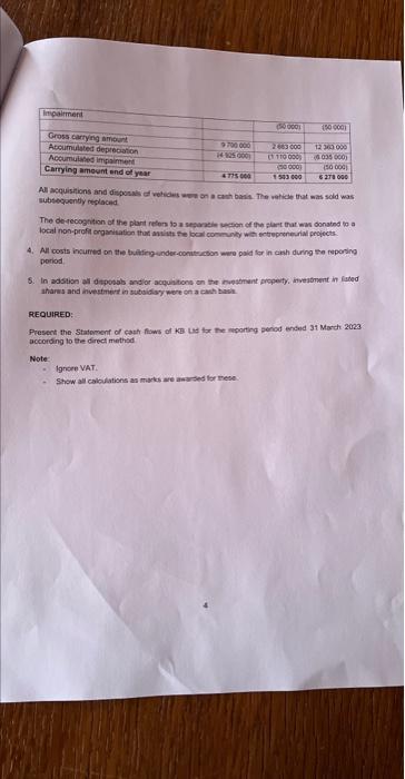 for dividends & (345000) & (550000) \\ \hline Income tax payathe &