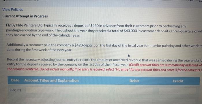  Current Attempt in Progress Fly By Nite Painters Ltd. typically receives