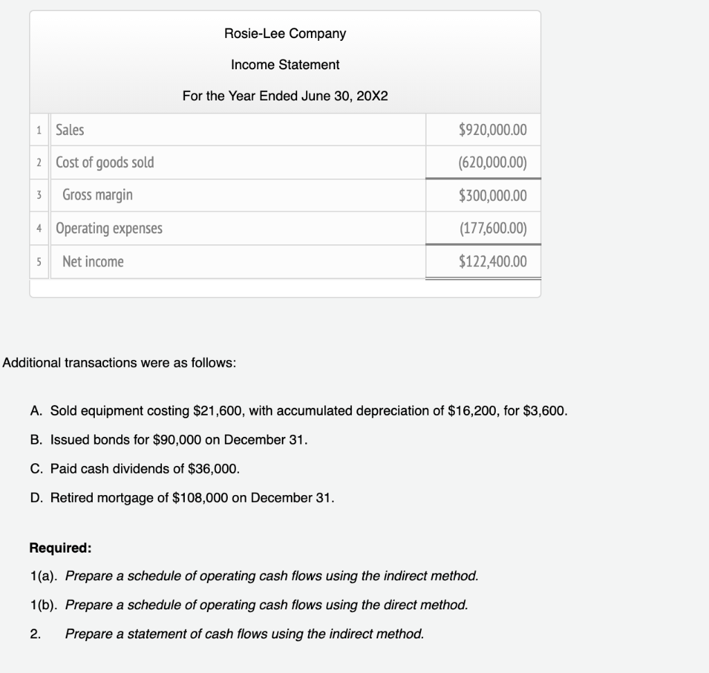 highlighted in red. Thanks! Rosie-Lee Company Comparative Balance Sheets At June 30,