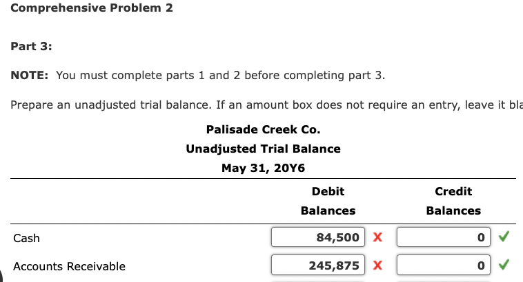 Comprehensive Problem 2 Part 3: NOTE: You must complete parts 1 and