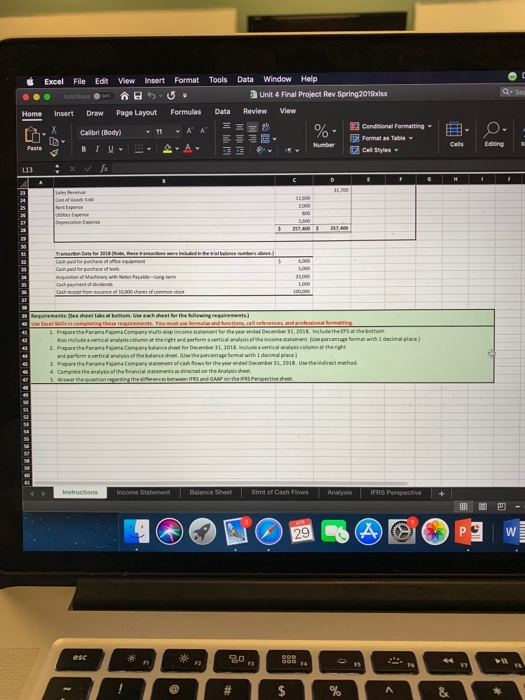 Format Tools Data Window Help Unit 4 Final Project Rev Spring2019isx Home