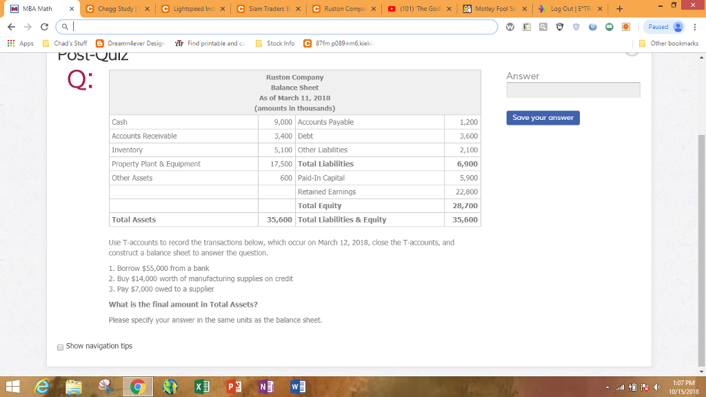MBA Math chegg Study i x e Lightspeed Inc C siam