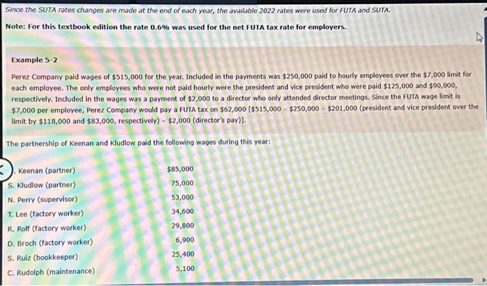 help please. Since the SUTA rates changes are made at the end