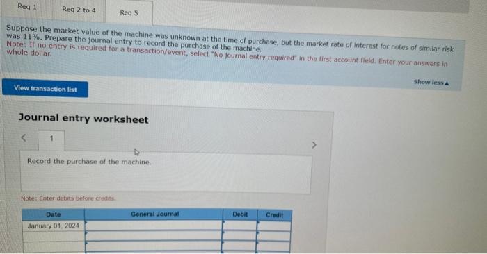 similar risk was 11%. Prepare the journal entry to record the purchase