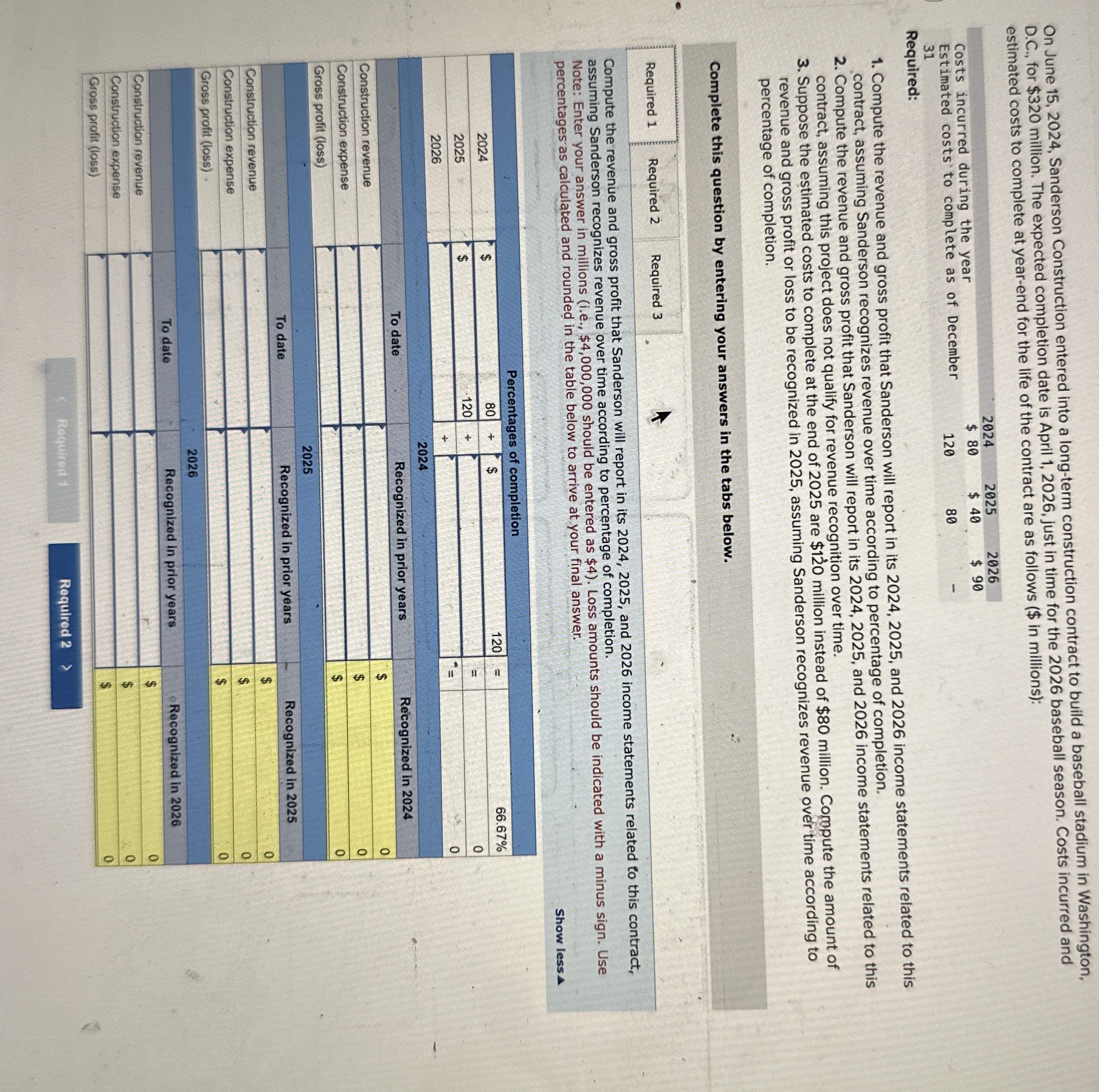  On June 15,2024, Sanderson Construction entered into a long-term construction contract