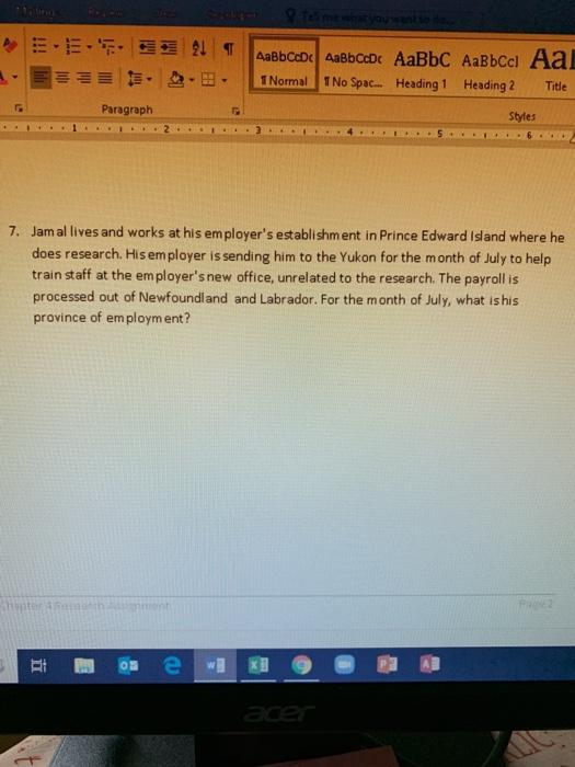 the following scenarios All of the following cases involve an employee-employer relationship.