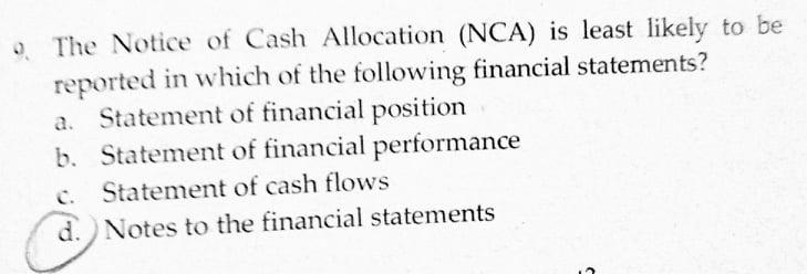 Please answer all the 4 questions. Note: Those letters that are encircled