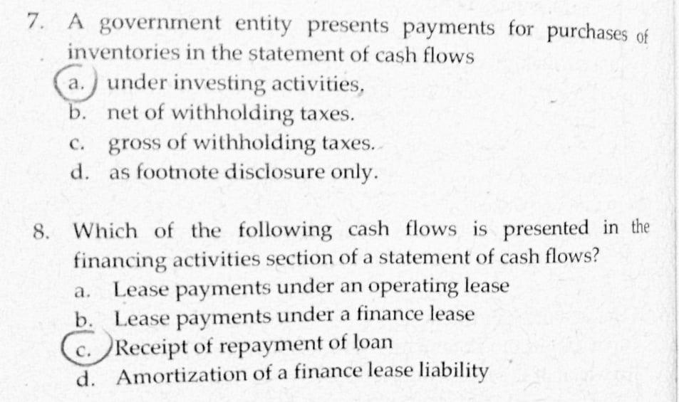 are incorrect answers, please choose the right answer from the other choices