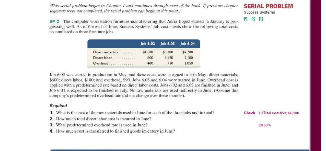 Help Please (This serial problem began in Chapter 1 and continues through