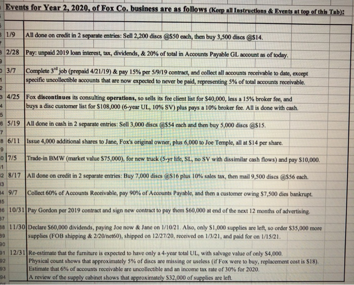 to GL 3. complete 10-column worksheet 4. prepare FS and nites 5.
