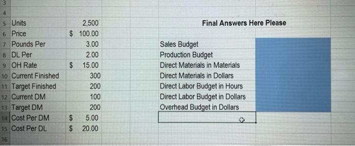 a managerial accounting, and thank you for your time and help with
