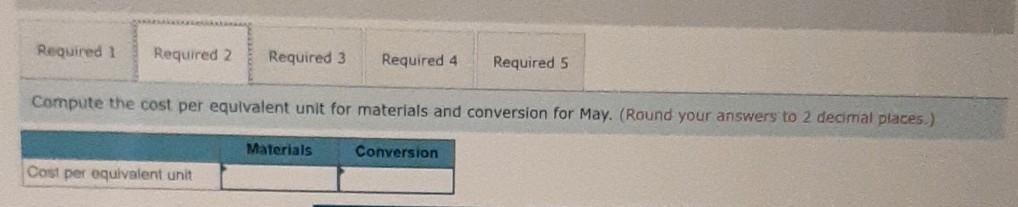 stages prior to completion Information on work in the first department Cooking