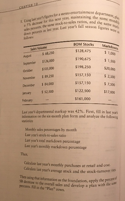 CHALIER 10 tainment department, plas ve the same month sing last