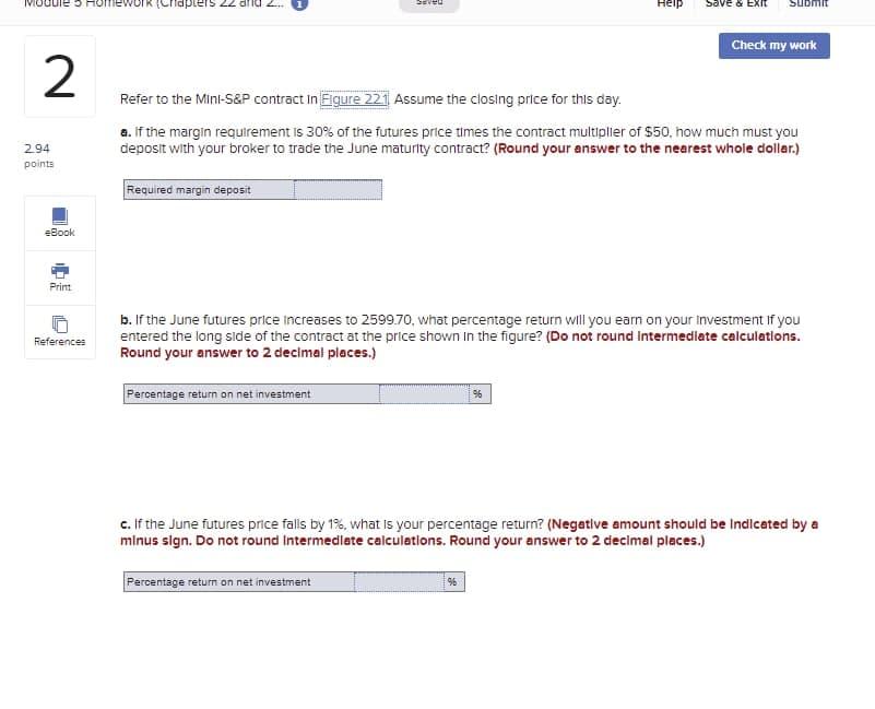  Chapter 22 E eu Help Save & EXIT Submit Check my